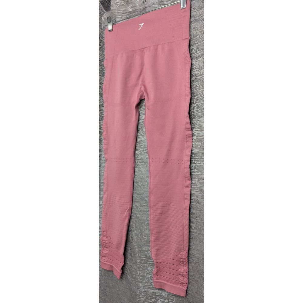 Gymshark Energy+ High Waist Cropped Legging pink size XS No Tag - Picture 5 of 6